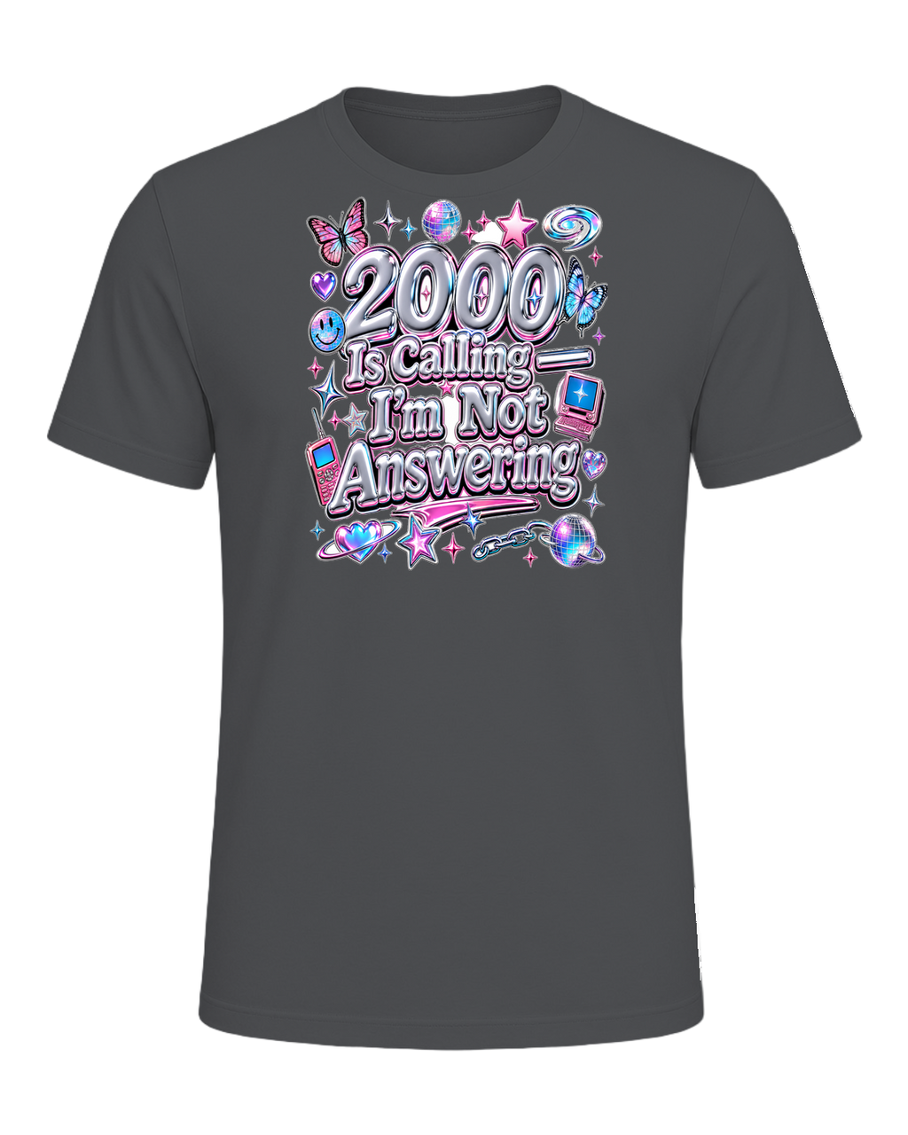 Y2K Chrome Style — Asphalt