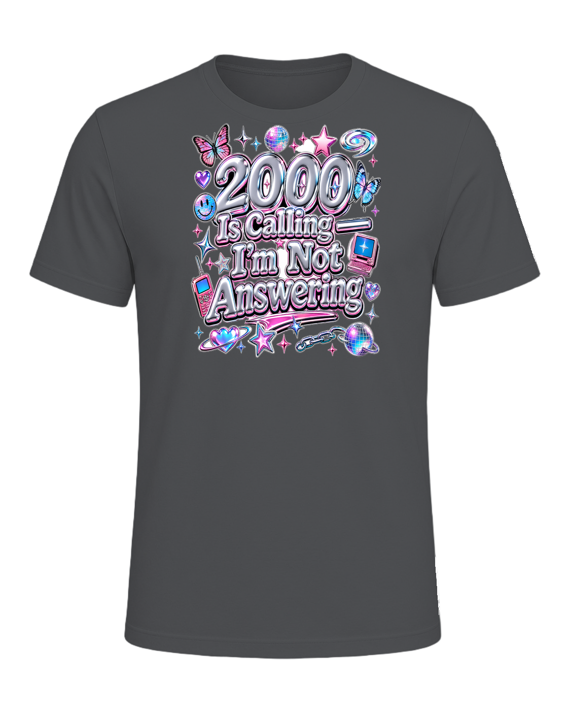 Y2K Chrome Style — Asphalt