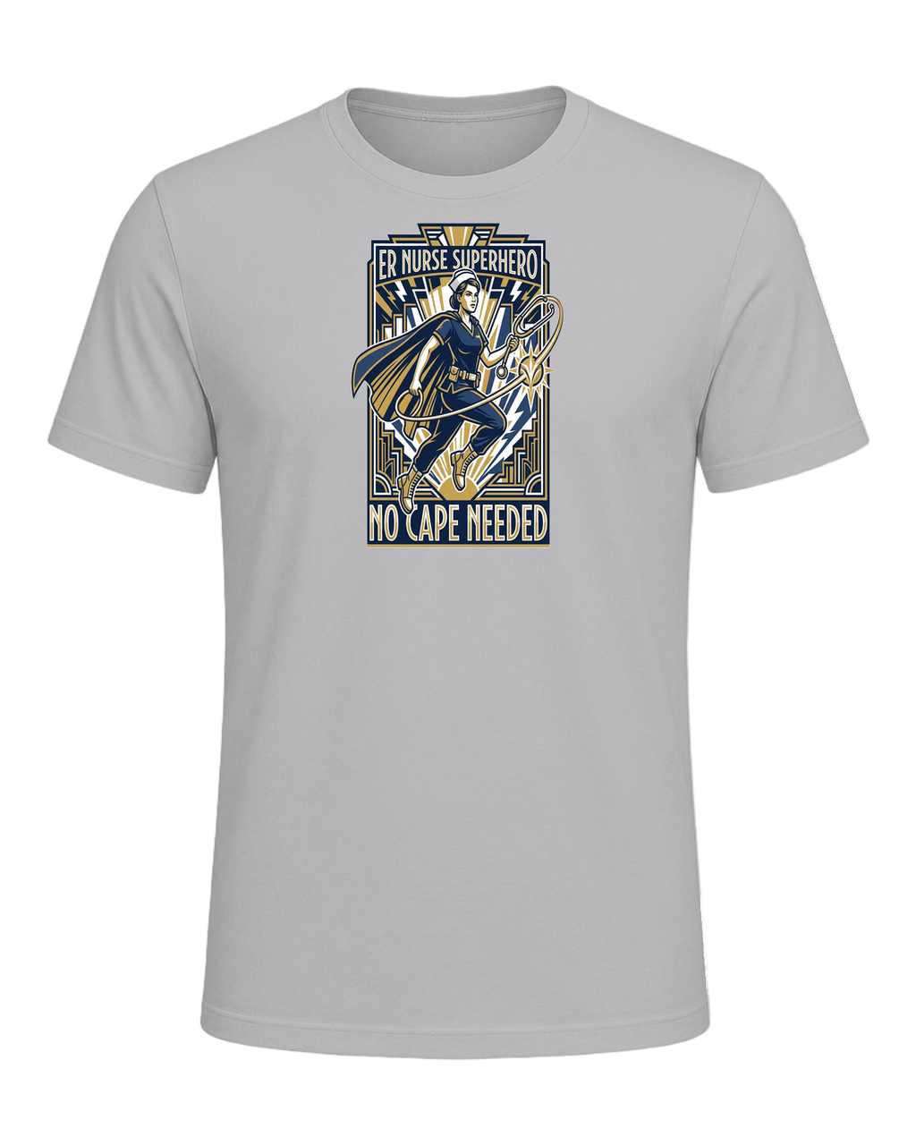 ER Nurse Superhero — Athletic Heather
