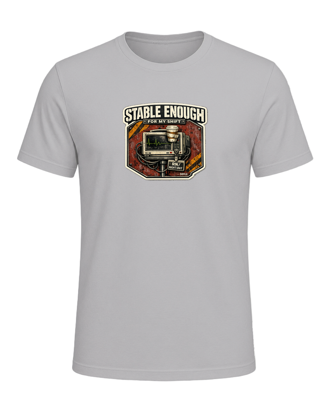 Stable Enough For My Shift Tee — Athletic Heather