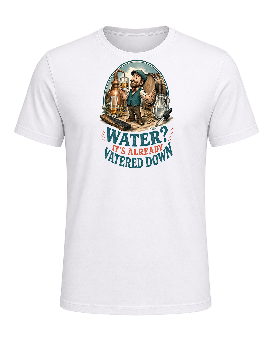 WATER? IT'S ALREADY WATERED DOWN — White