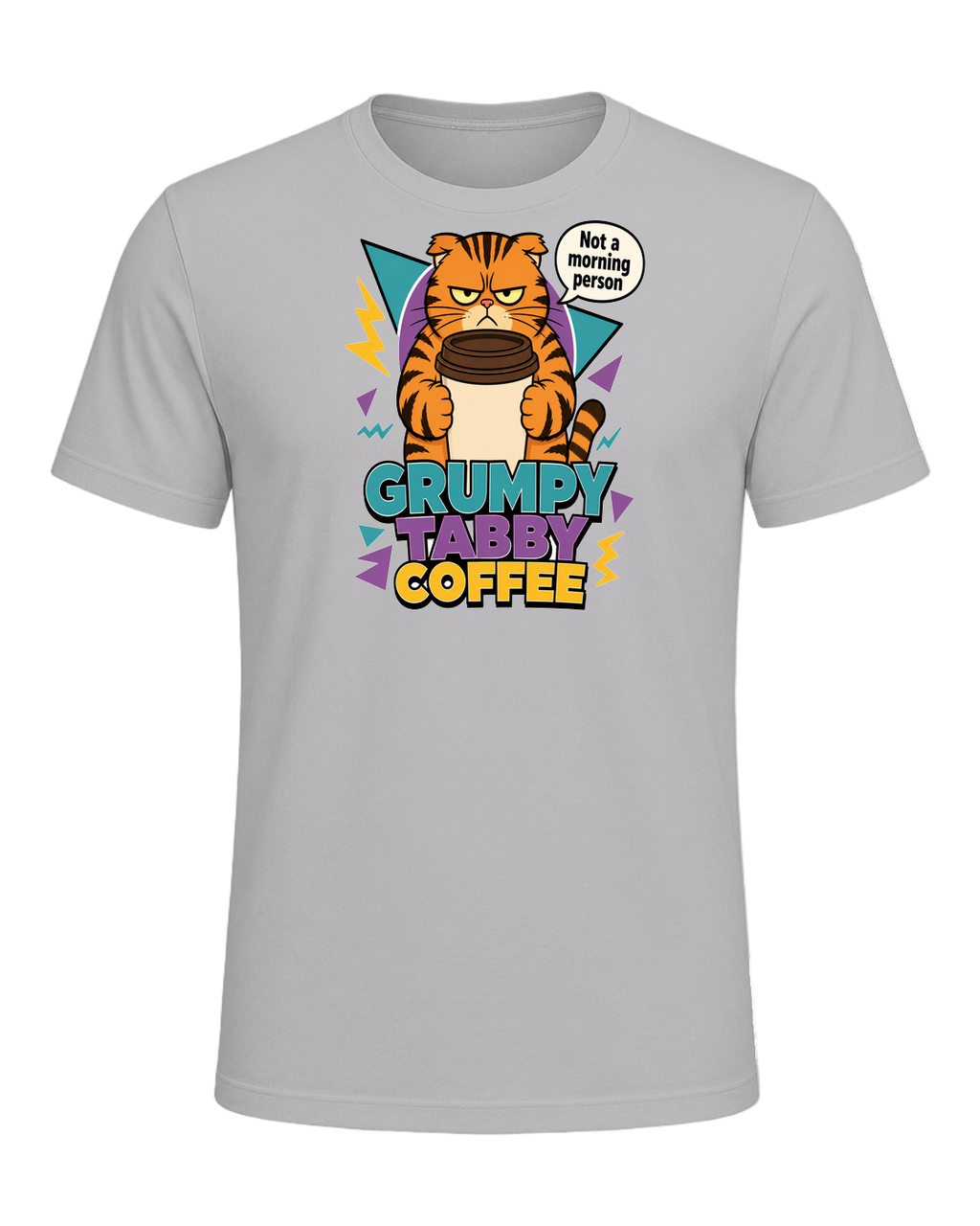 Grumpy Tabby Coffee — Athletic Heather