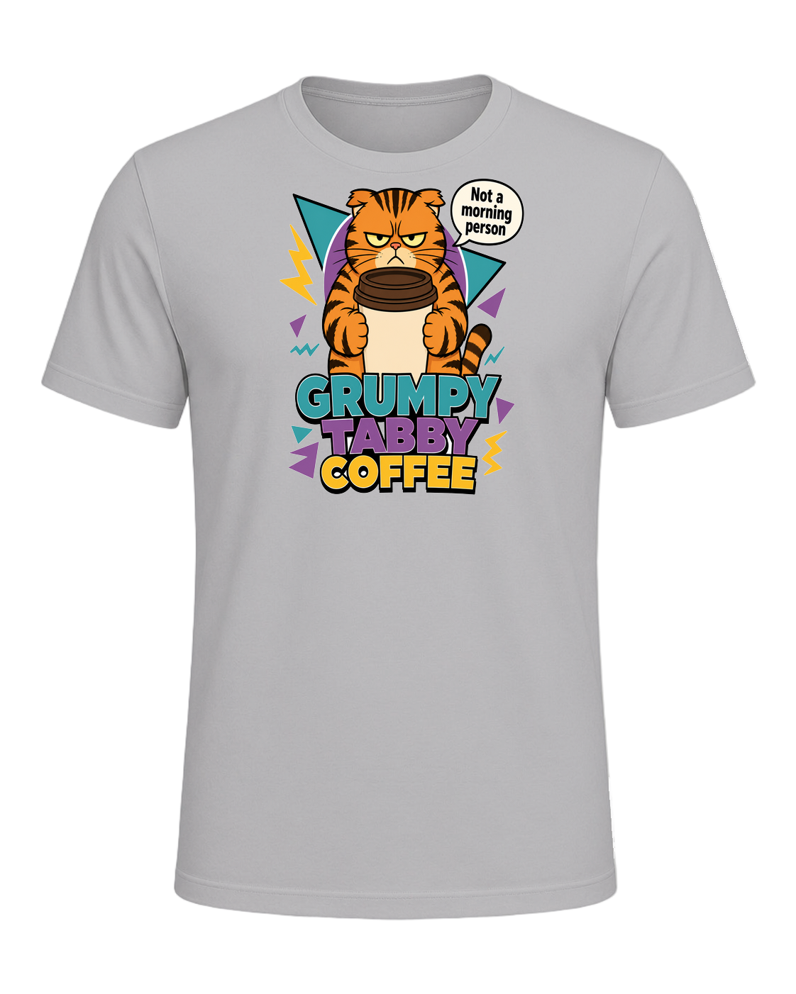 Grumpy Tabby Coffee — Athletic Heather