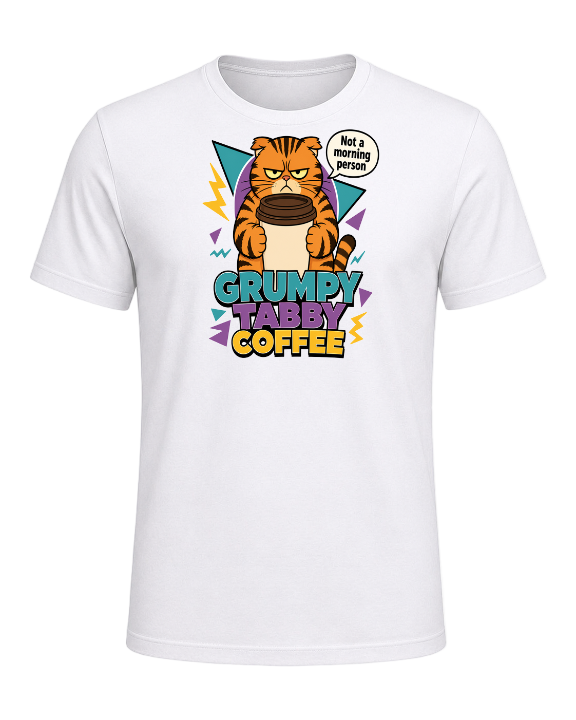 Grumpy Tabby Coffee — White