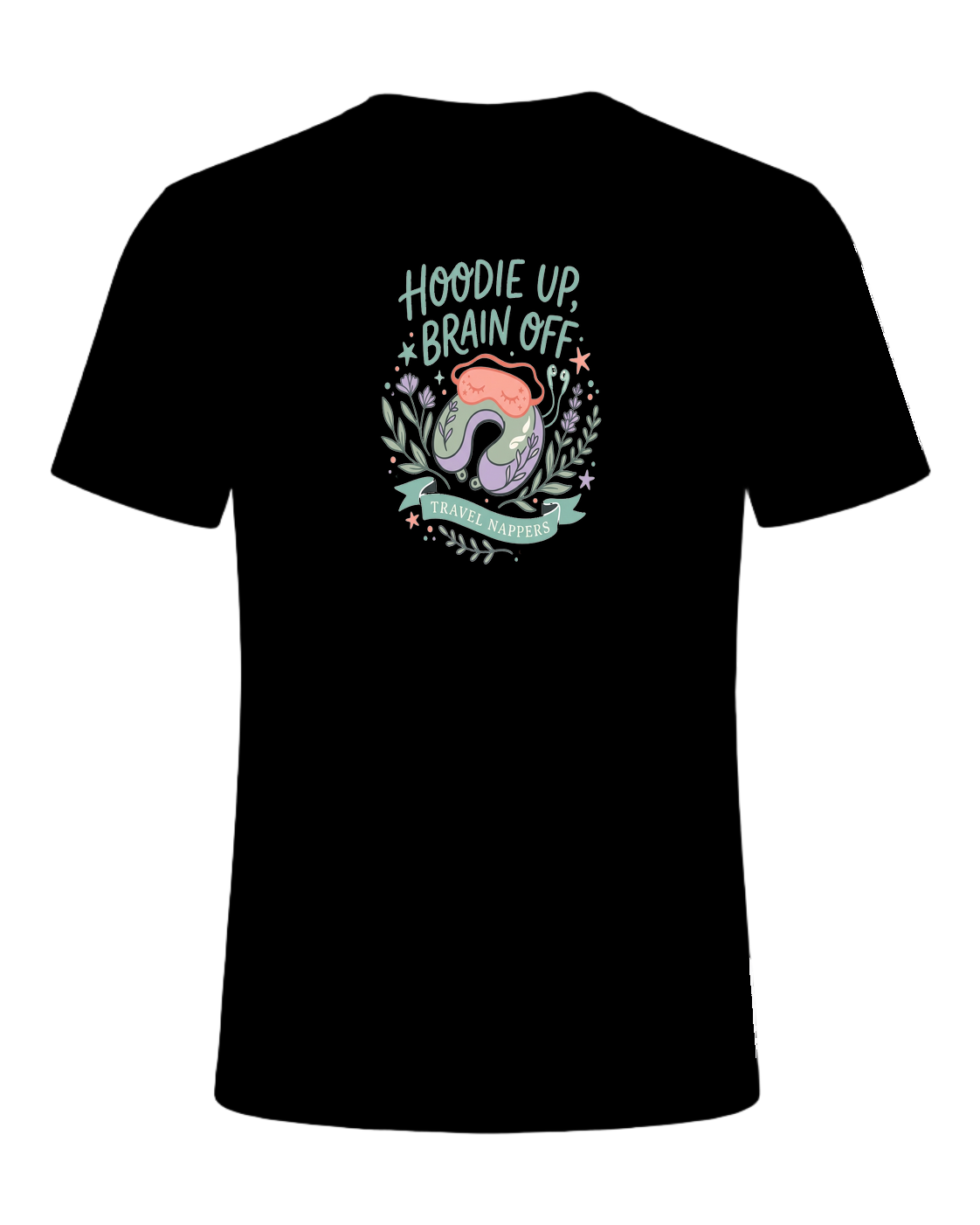 HOODIE UP, BRAIN OFF — Black