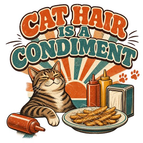 CAT HAIR IS A CONDIMENT