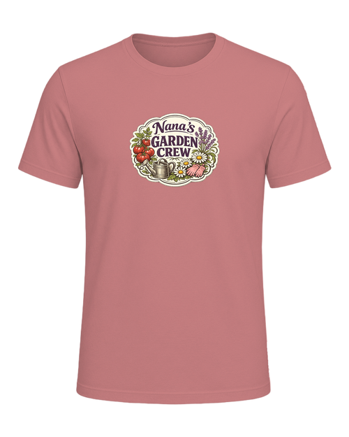 A sweet vintage garden badge tee for the Nana whose backyard is her happy place. — Heather Mauve