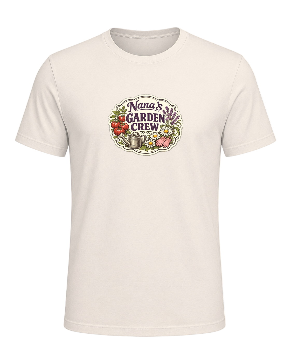 A sweet vintage garden badge tee for the Nana whose backyard is her happy place. — Natural