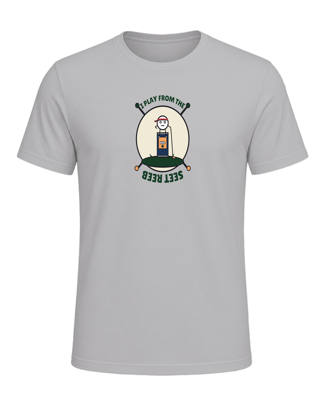 I PLAY FROM THE BEER TEES — Athletic Heather