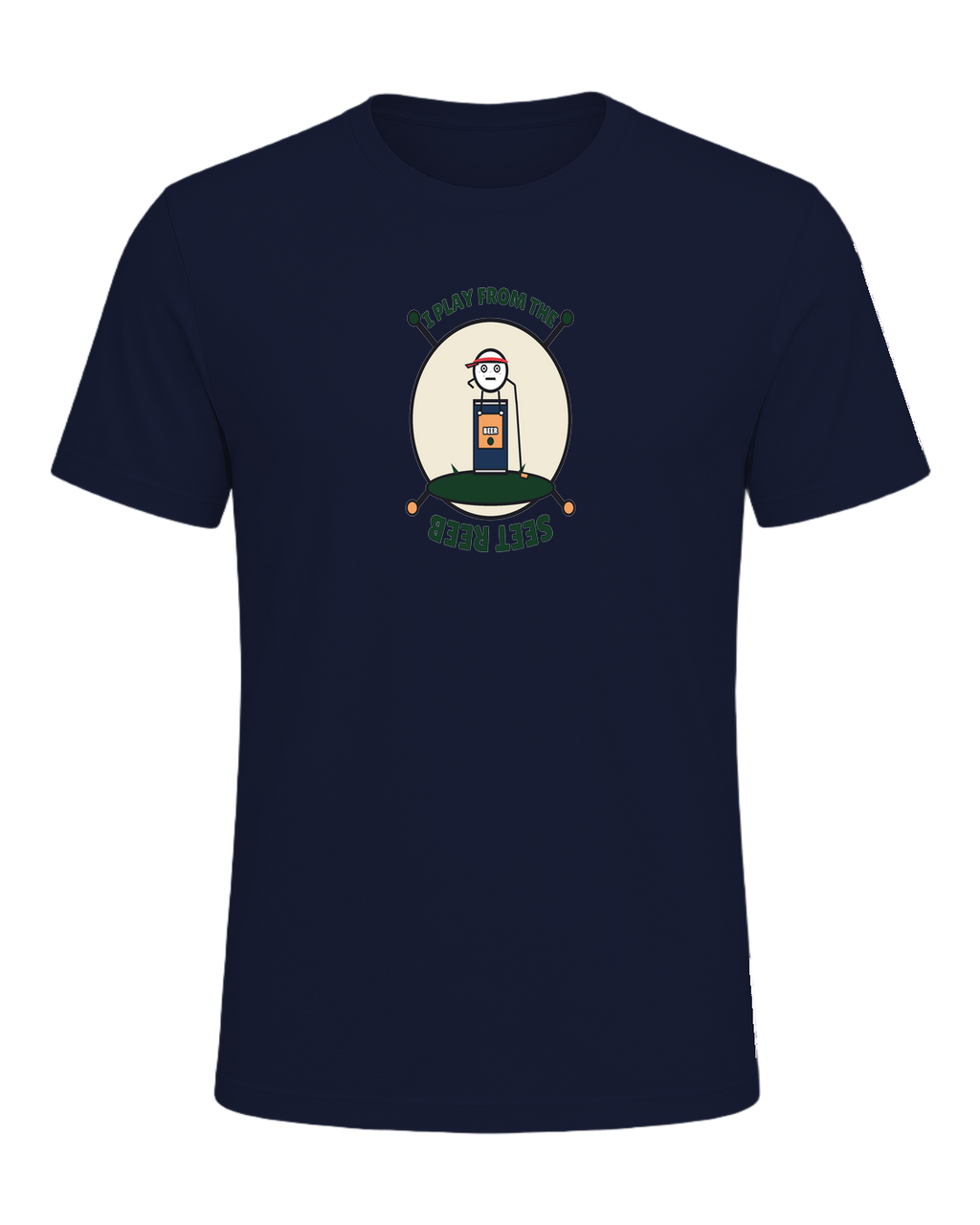 I PLAY FROM THE BEER TEES — Navy