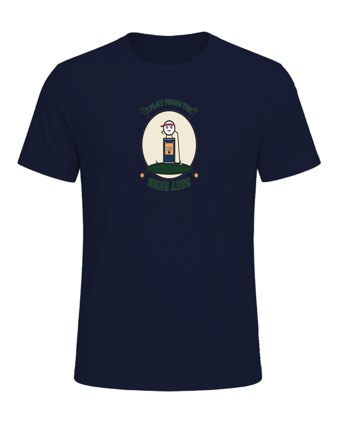 I PLAY FROM THE BEER TEES — Navy