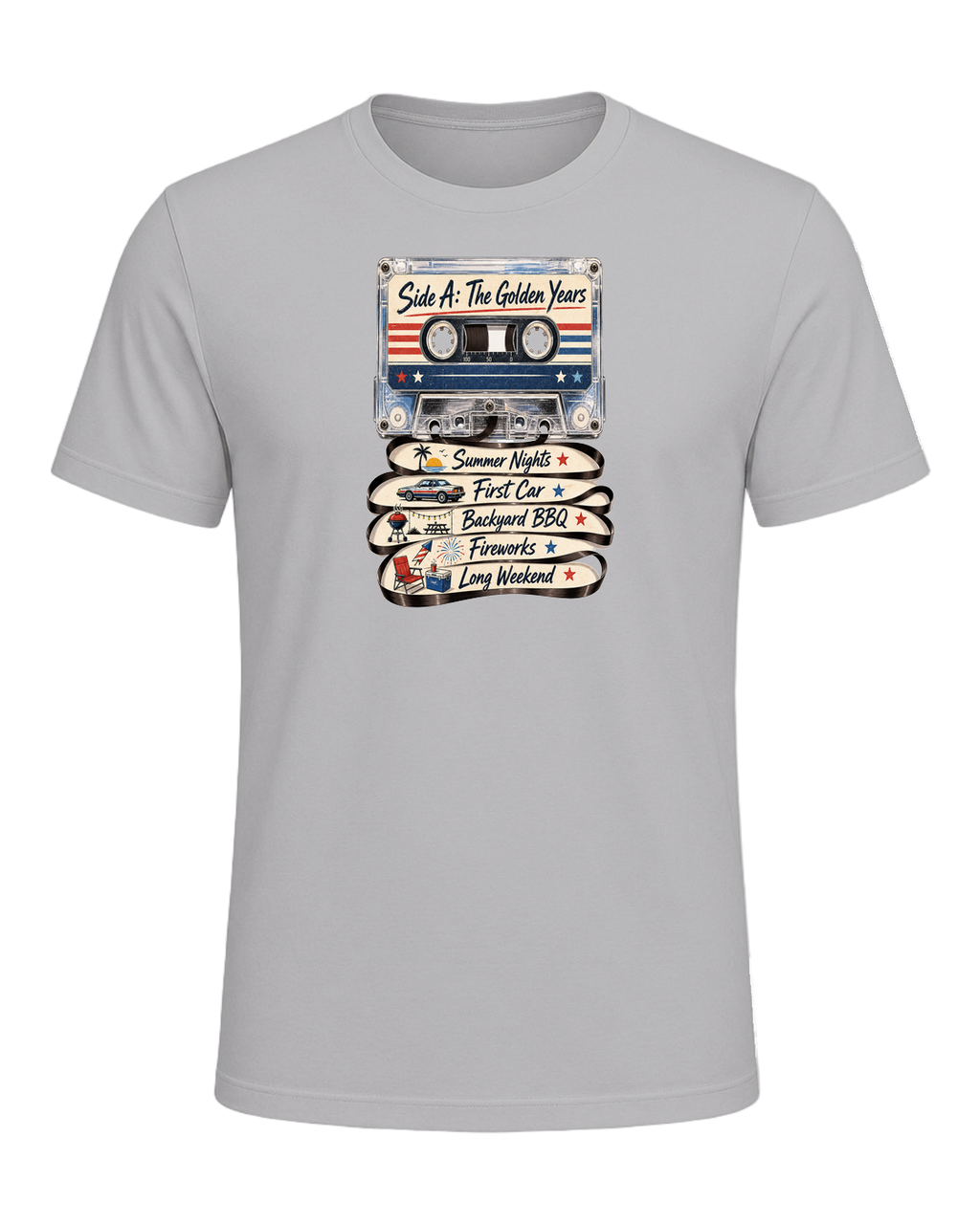 80s Cassette Nostalgia — Athletic Heather