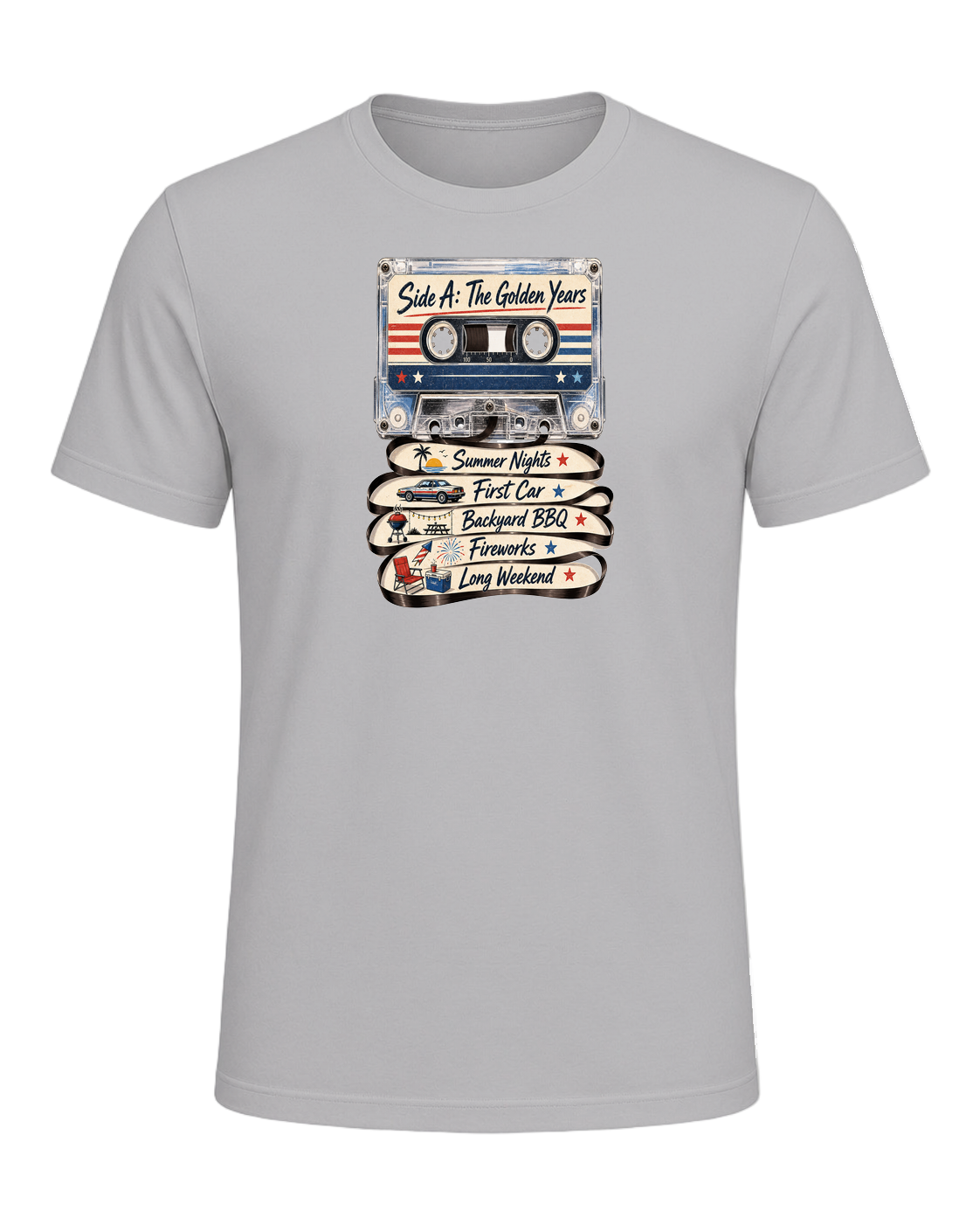 80s Cassette Nostalgia — Athletic Heather