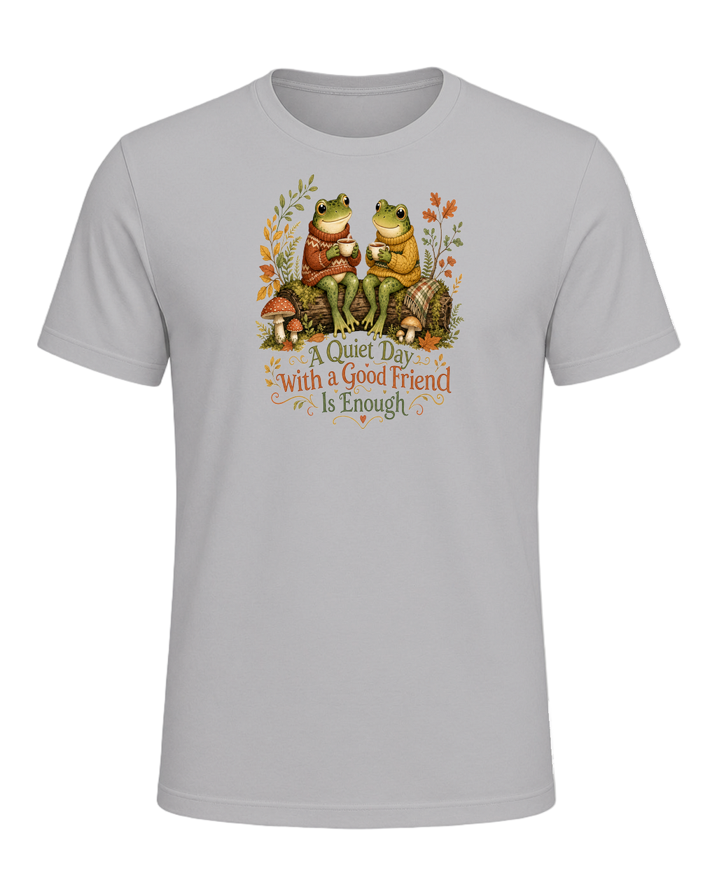 Cozy Frog Friends — Athletic Heather