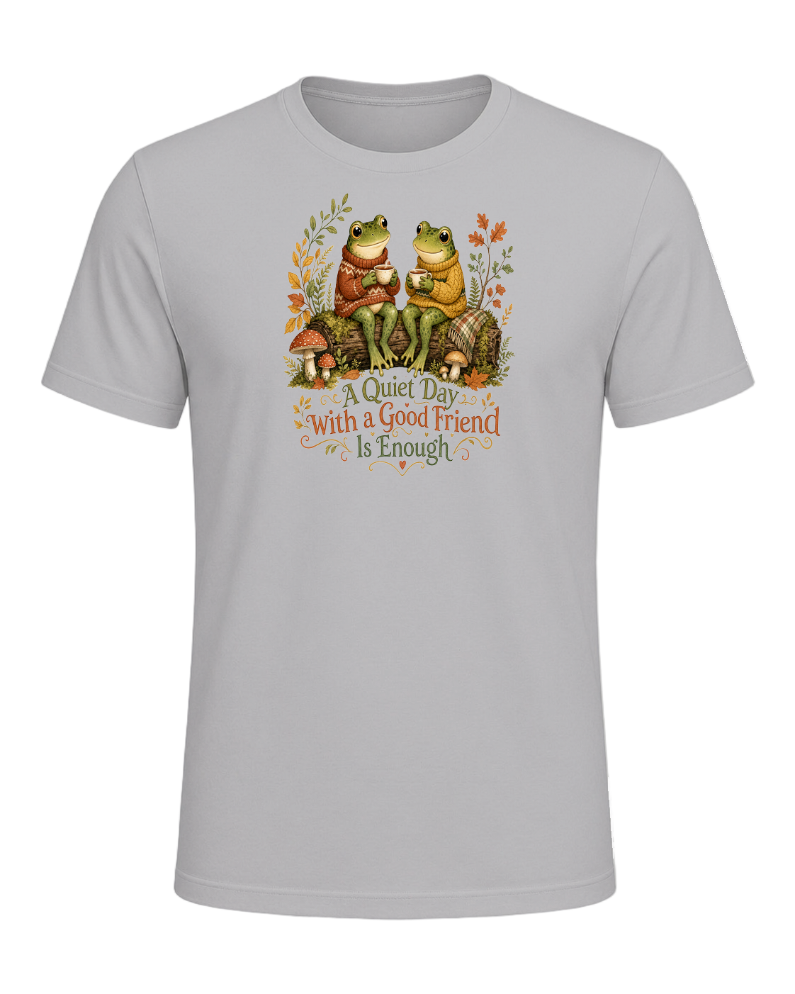 Cozy Frog Friends — Athletic Heather
