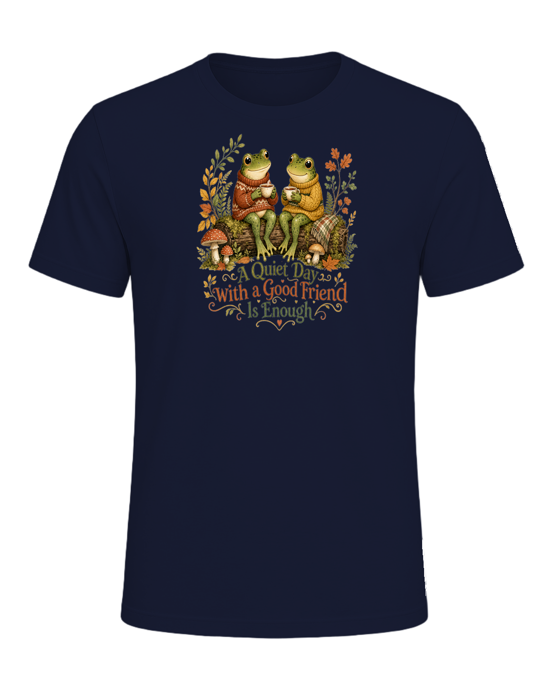 Cozy Frog Friends — Navy