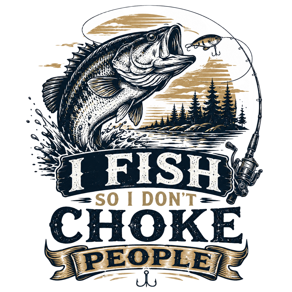 I FISH SO I DON'T CHOKE PEOPLE