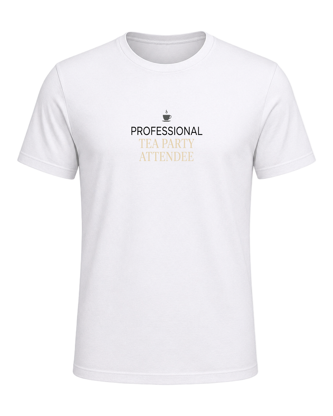 Professional tea party attendee — White