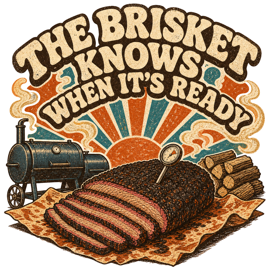 THE BRISKET KNOWS WHEN IT'S READY