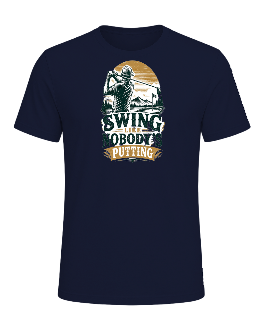 SWING LIKE NOBODY'S PUTTING — Navy