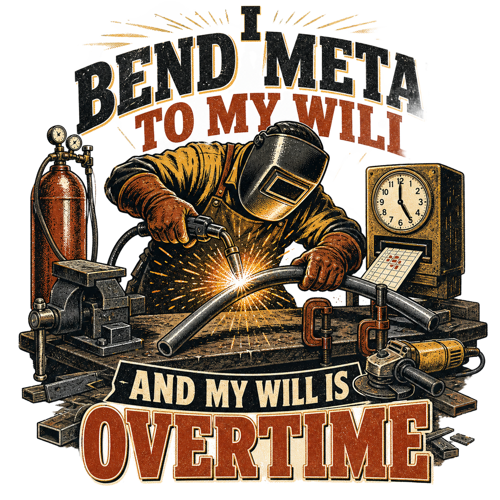 I bend metal to my will and my will is overtime