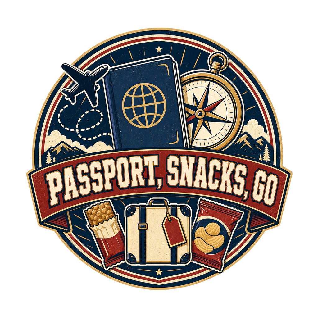 PASSPORT, SNACKS, GO