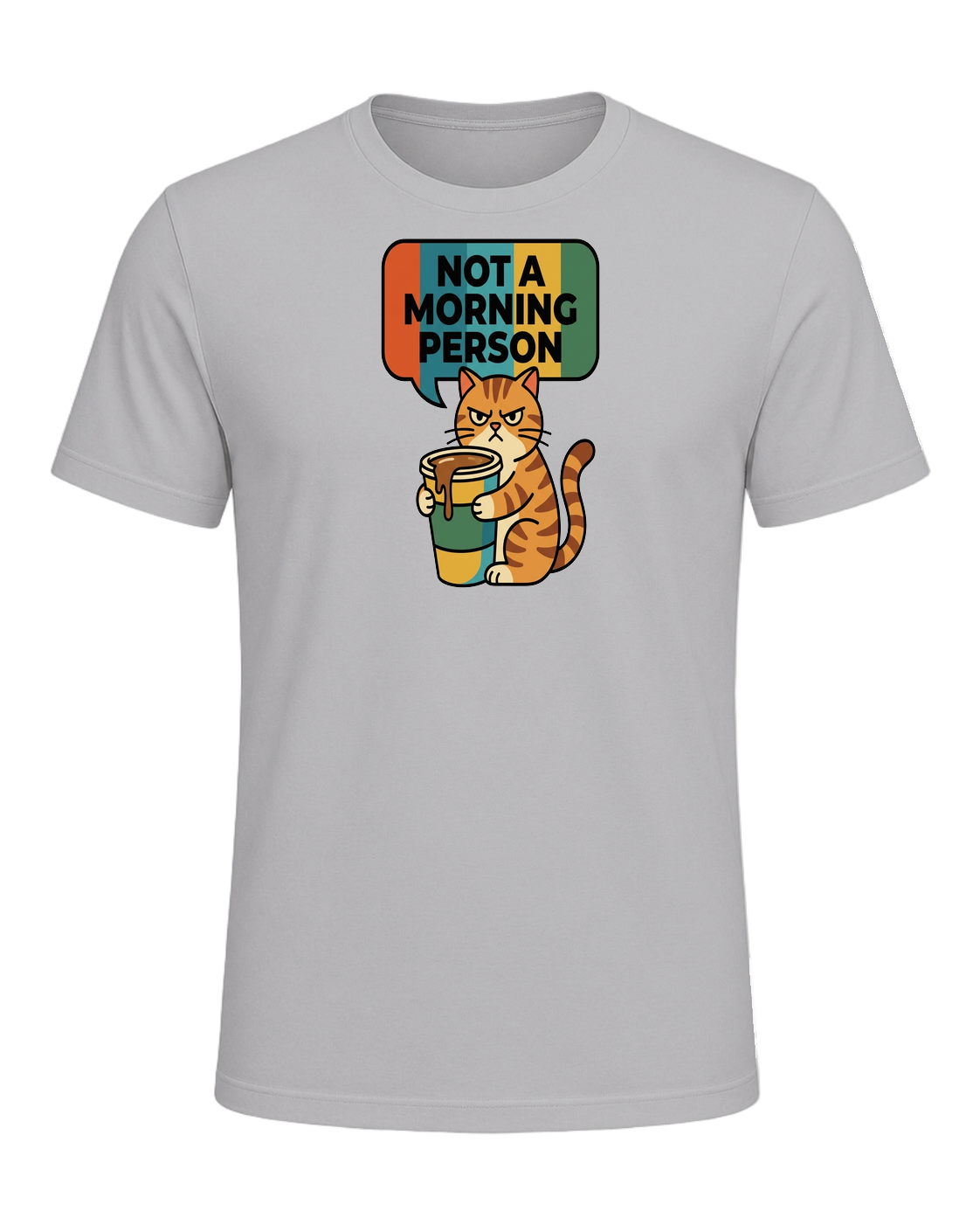 Grumpy Tabby Coffee — Athletic Heather