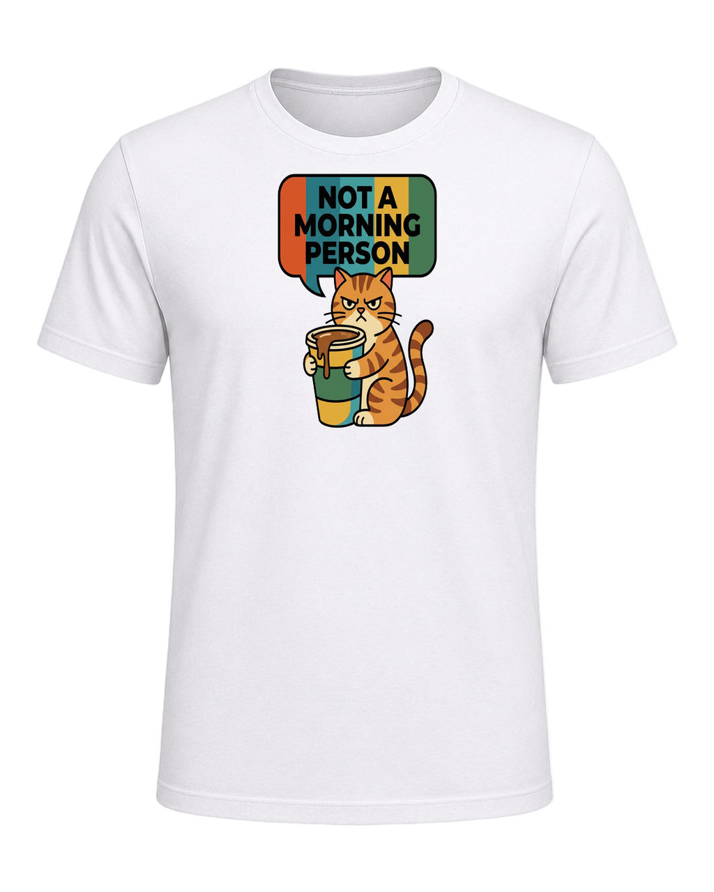 Grumpy Tabby Coffee — White