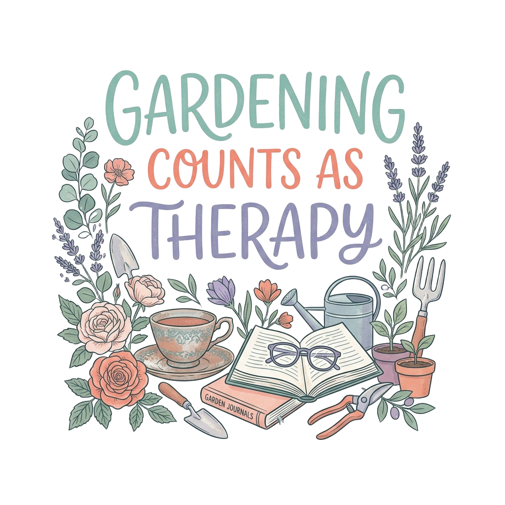 GARDENING COUNTS AS THERAPY