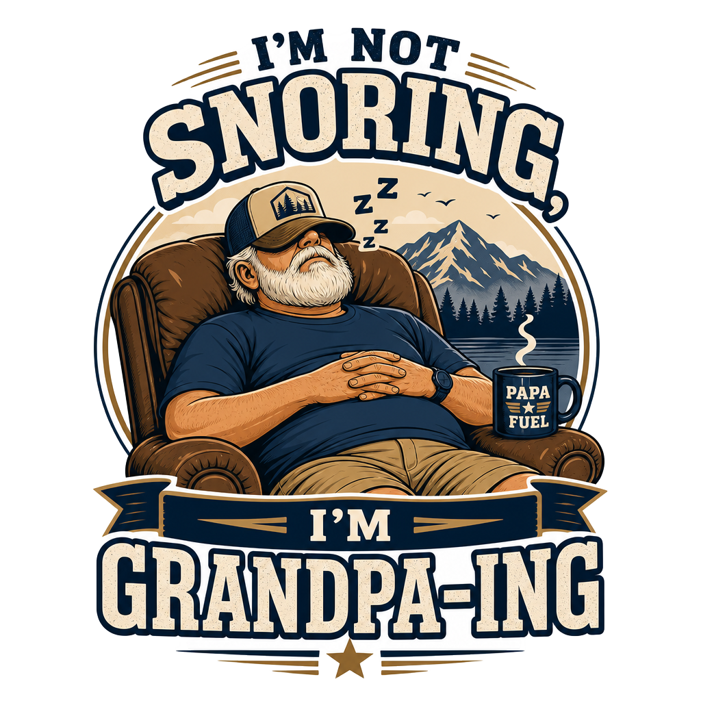 I'm not snoring, I'm grandpa-ing