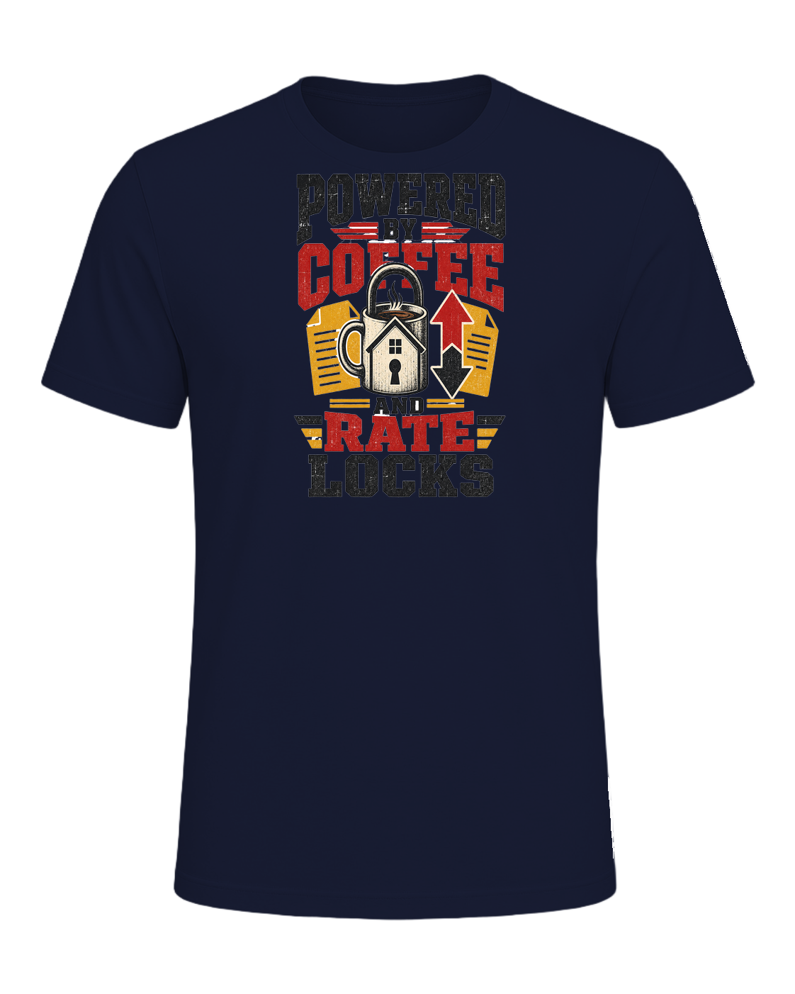 POWERED BY COFFEE AND RATE LOCKS — Navy