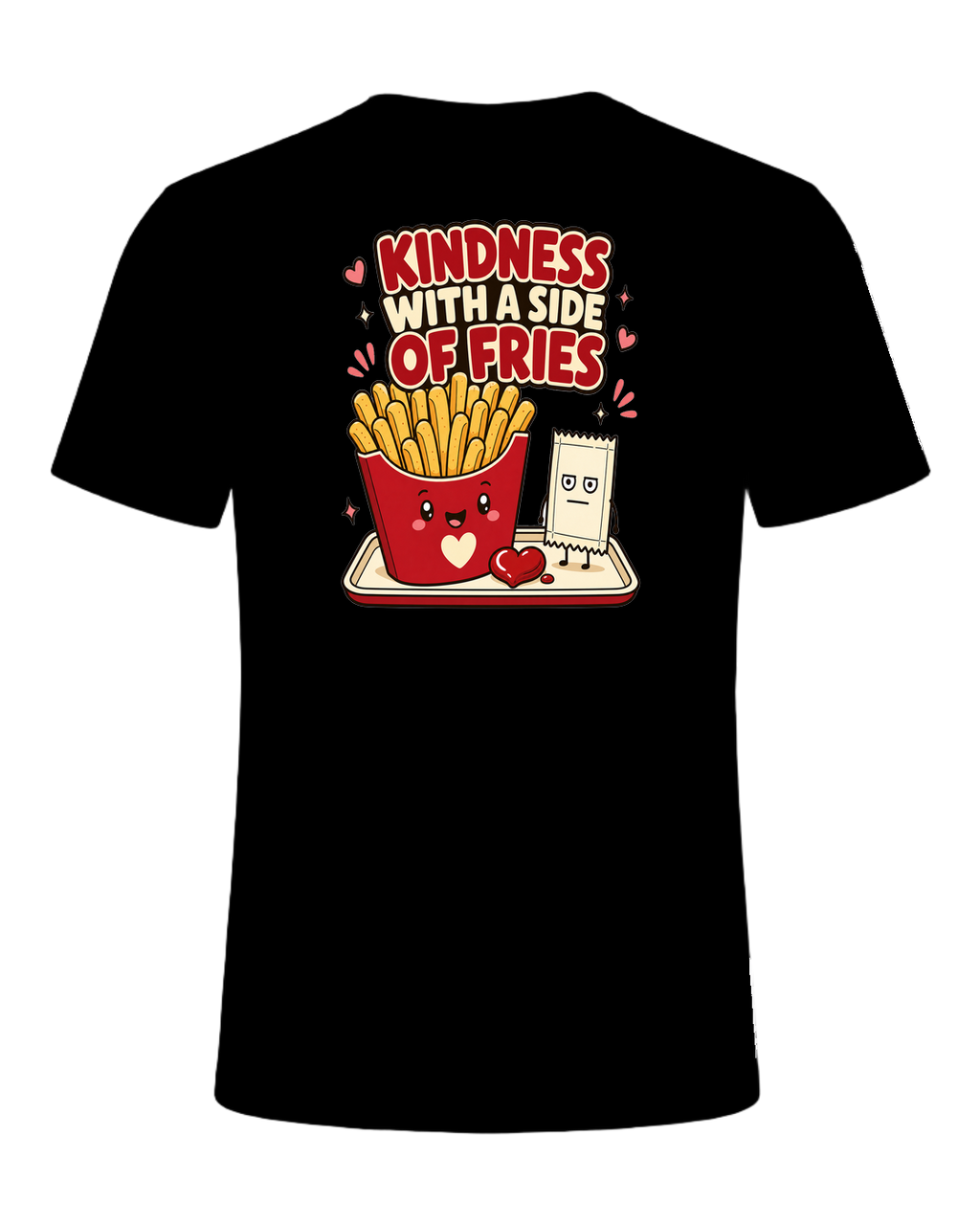 KINDNESS WITH A SIDE OF FRIES — Black