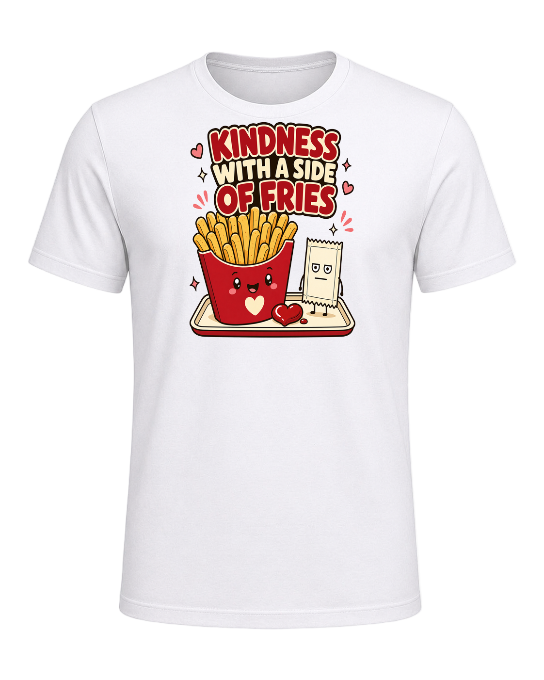 KINDNESS WITH A SIDE OF FRIES — White