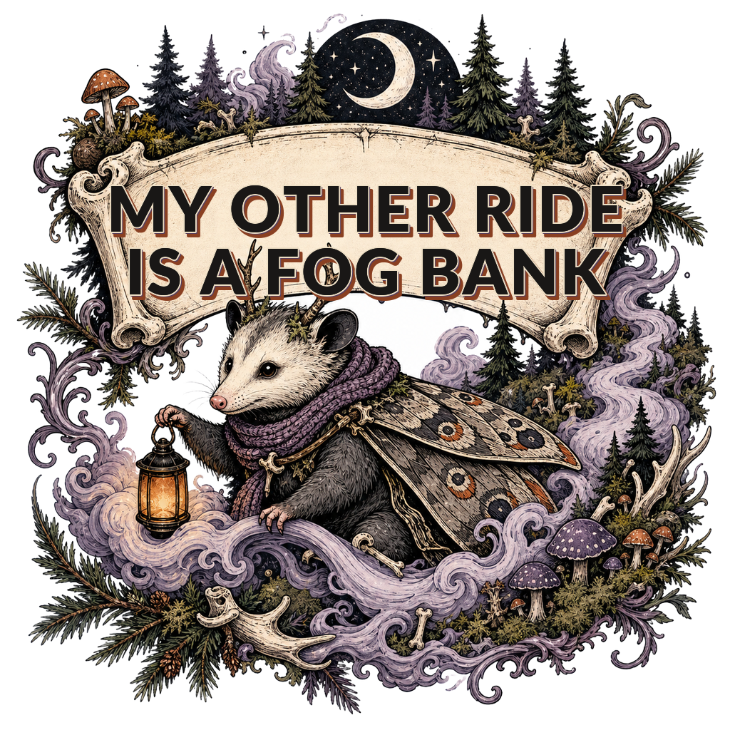 MY OTHER RIDE IS A FOG BANK