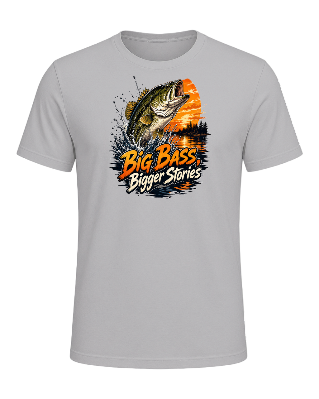 Bass Fishing Obsessed — Athletic Heather