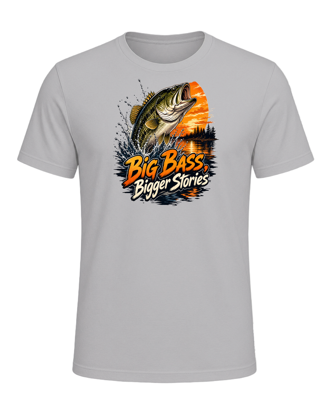 Bass Fishing Obsessed — Athletic Heather