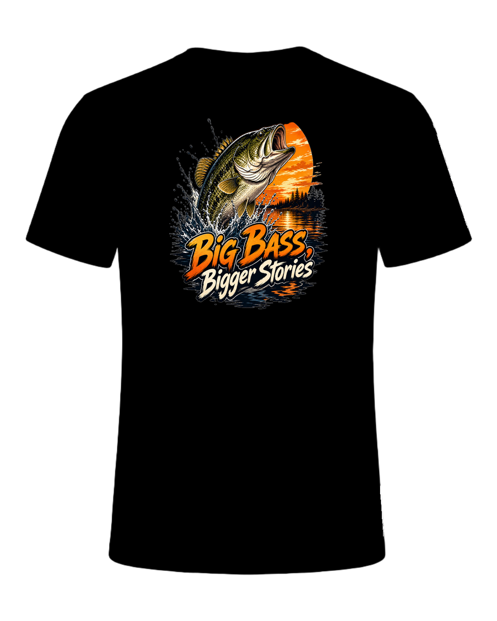 Bass Fishing Obsessed — Black