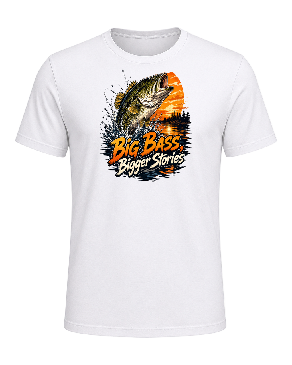 Bass Fishing Obsessed — White