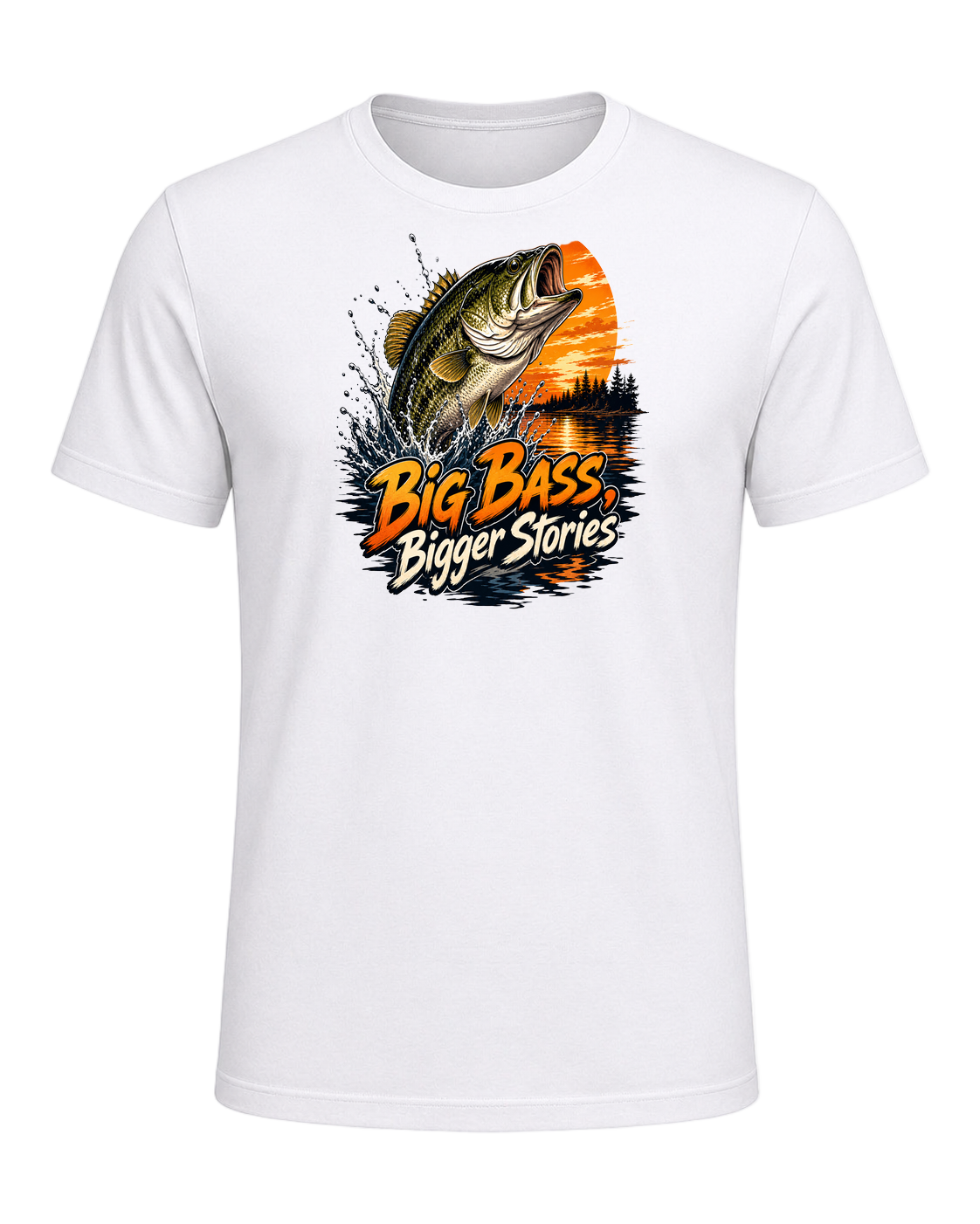 Bass Fishing Obsessed — White