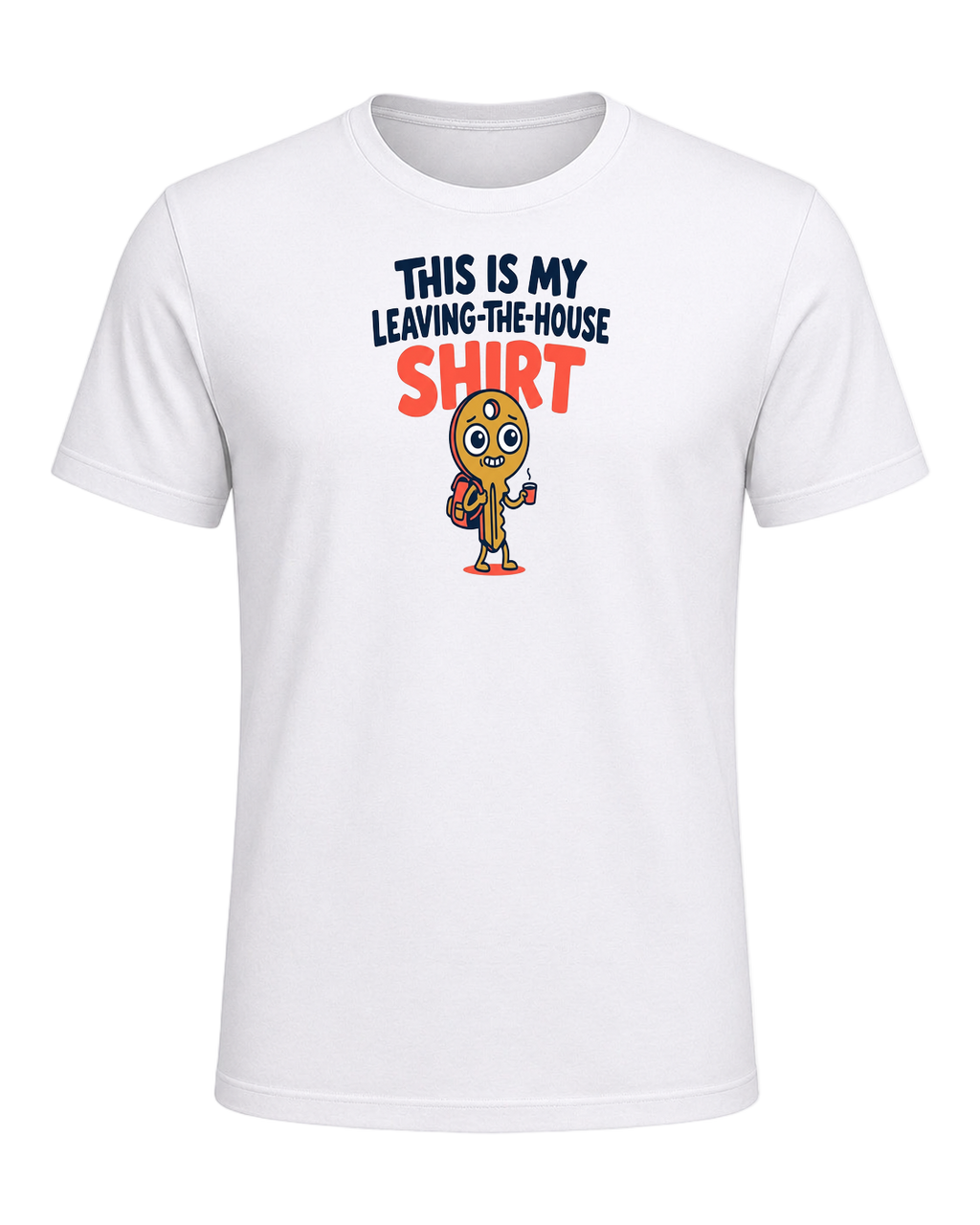 THIS IS MY LEAVING-THE-HOUSE SHIRT — White