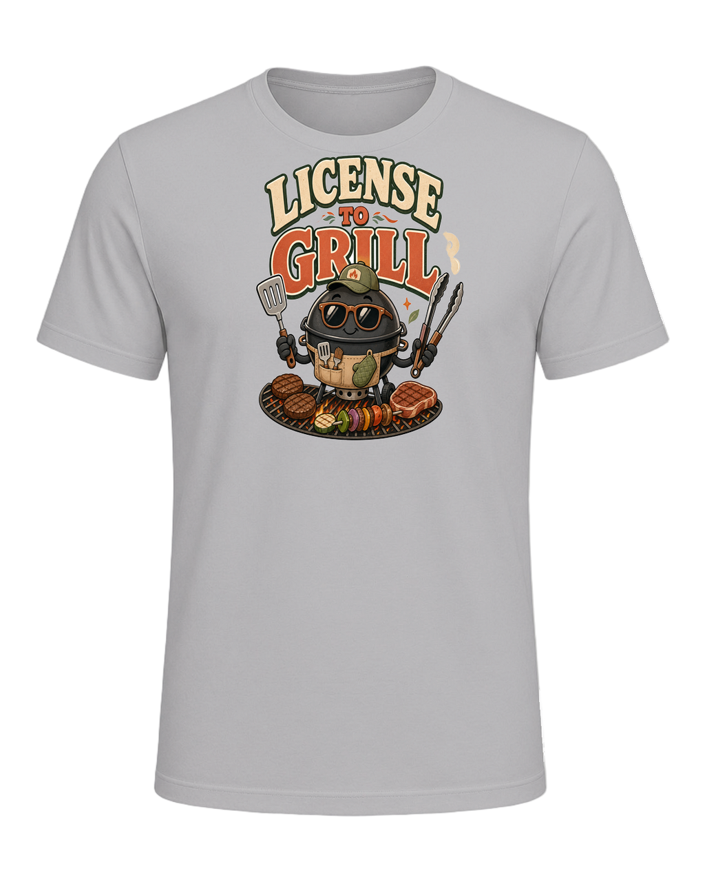 LICENSE TO GRILL — Athletic Heather