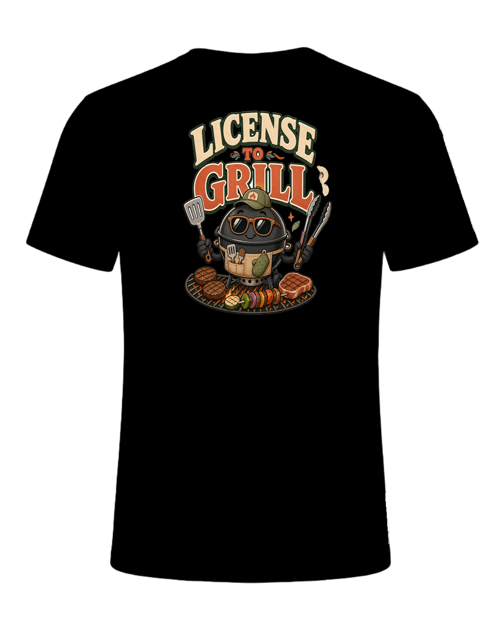 LICENSE TO GRILL — Black