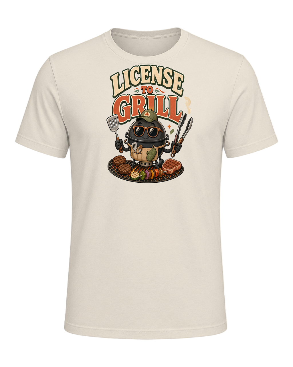LICENSE TO GRILL — Heather Prism Natural