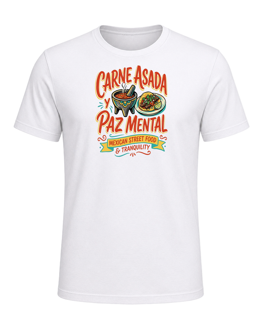 CARNE ASADA Y PAZ MENTAL — White
