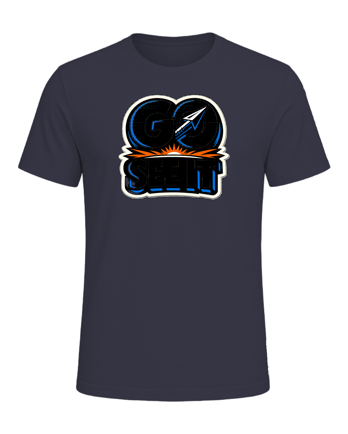 Go See It Tee — Heather Midnight Navy