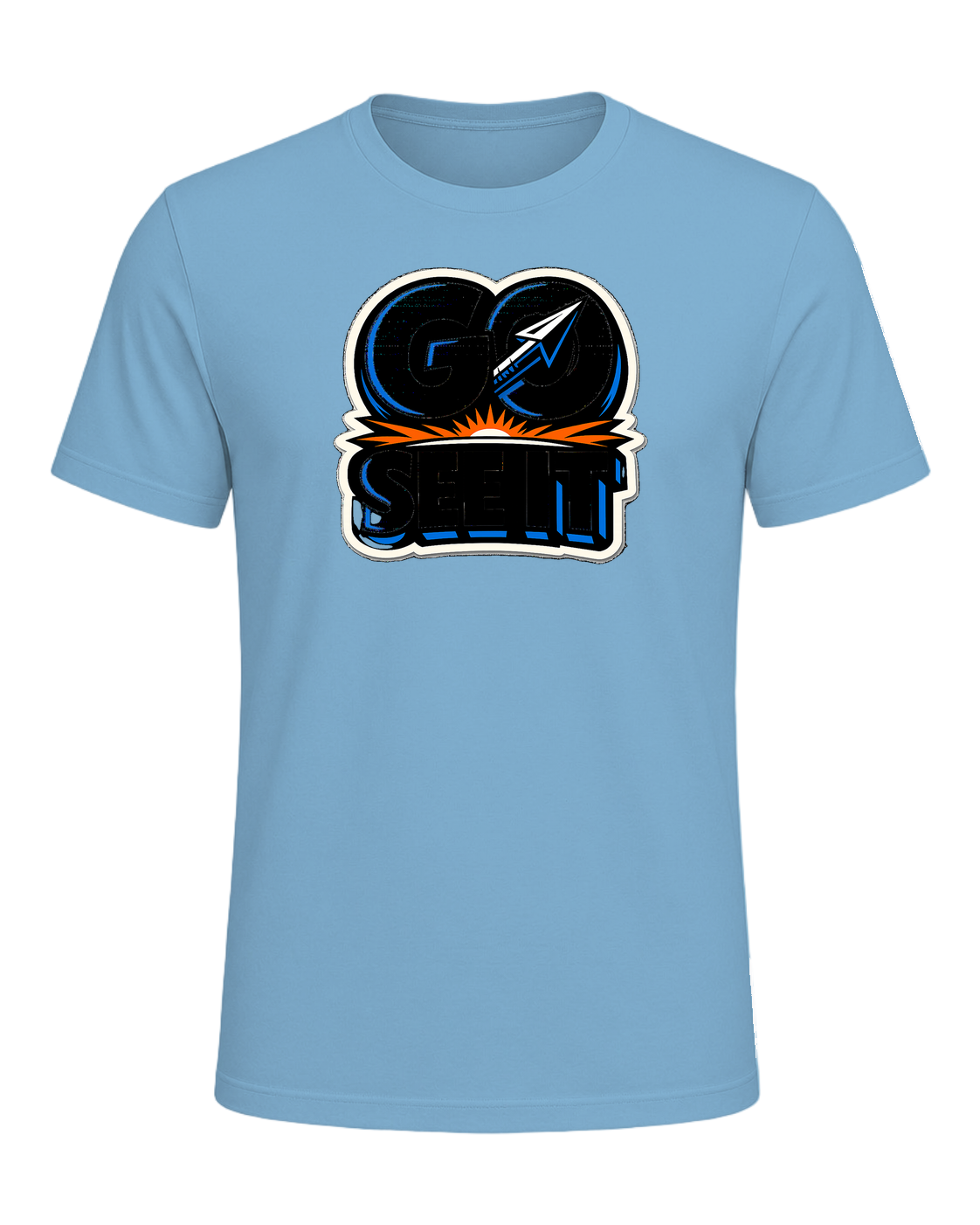 Go See It Tee — Ocean Blue