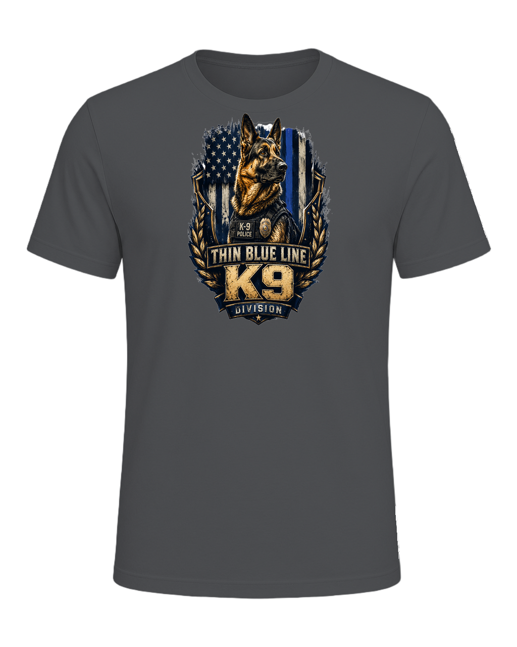 German Shepherd K9 Officer — Asphalt