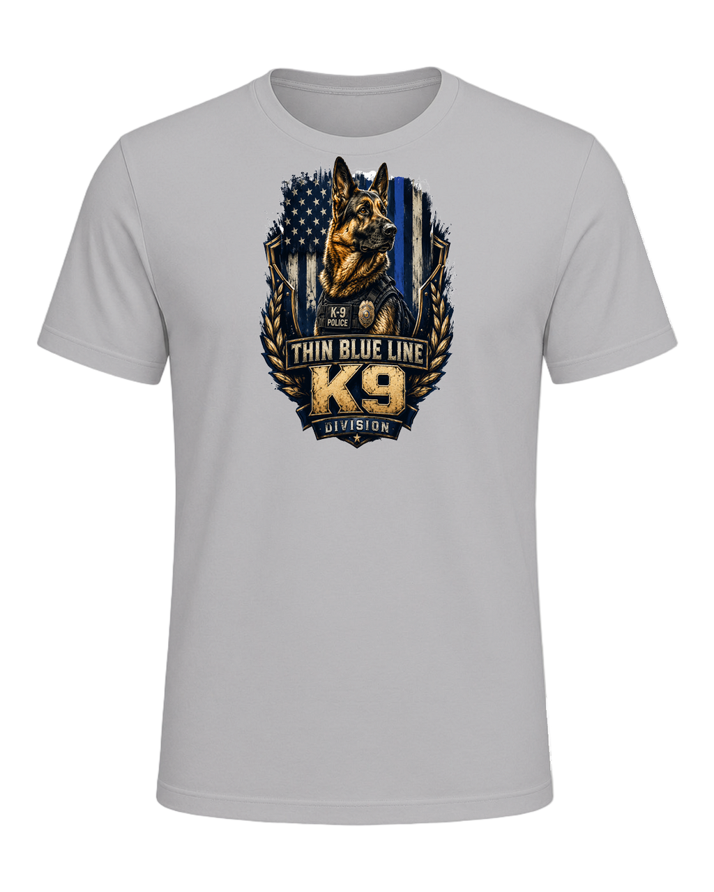 German Shepherd K9 Officer — Athletic Heather