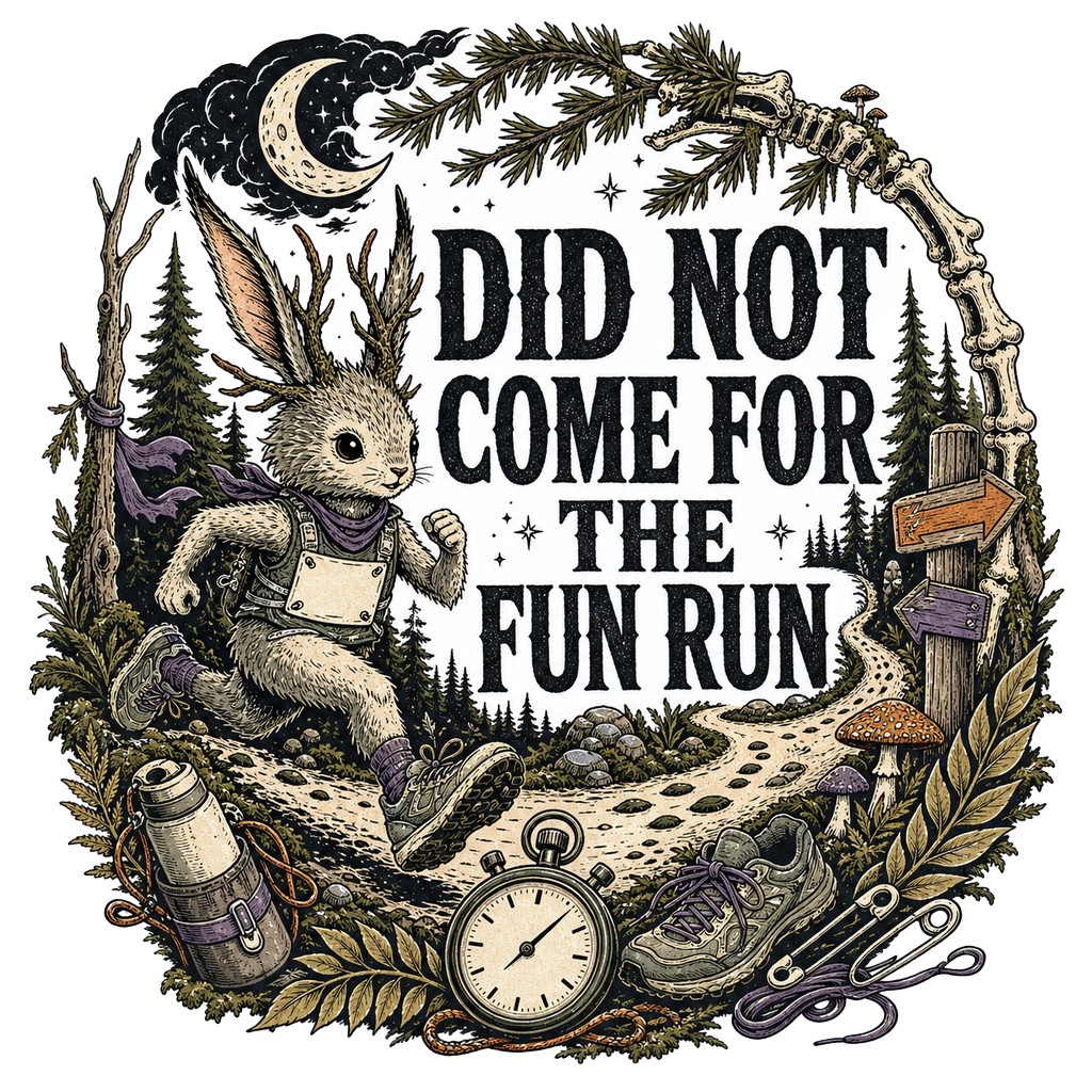 DID NOT COME FOR THE FUN RUN