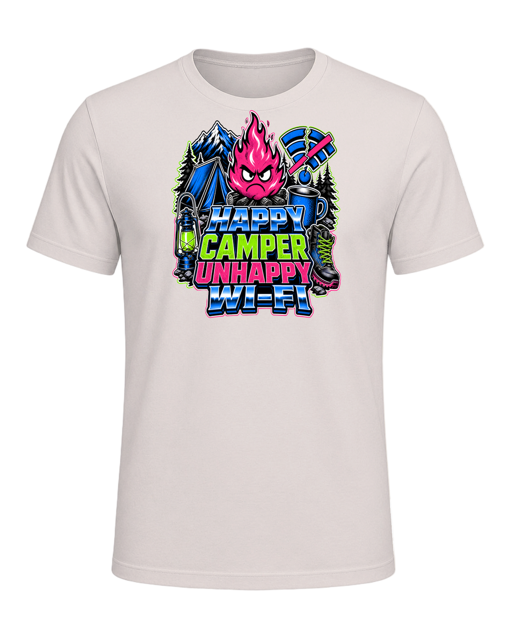 HAPPY CAMPER UNHAPPY WI-FI — Heather Dust
